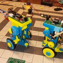 Single Motor lenkbar ir kontrolliert Roboter Spielzeug Spiel Arduino attiny85 Steuerung l9110s n20 Getriebemotor Stechen Fernbedienung retro 3d print model - Mito3D