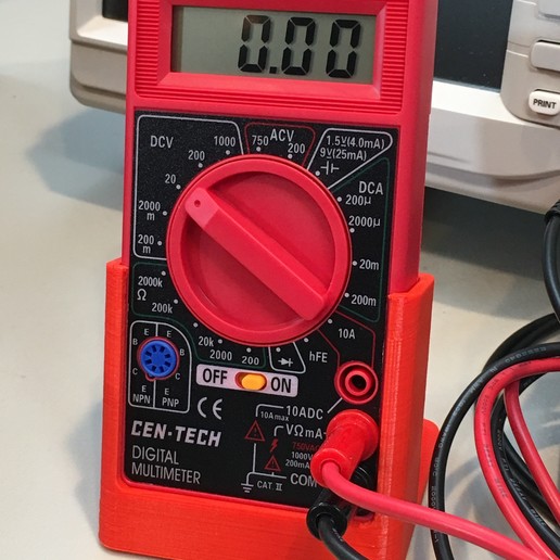 single multimeter stand tool cen-tech dvm harbor freight meter holders boxes 3D print model - Mito3D