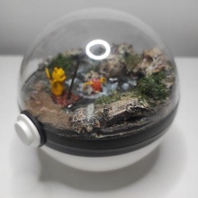 single pokeball button 3d print model - Mito3D