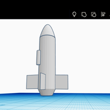 single rocket art 3d print model - Mito3D