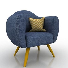 single seat sofa chair- jeans couch architecture furniture house decoration modern design 3d print model - Mito3D