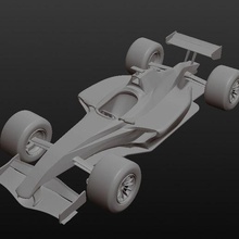 single posto corsa concorrenza macchina arte 3d print model - Mito3D