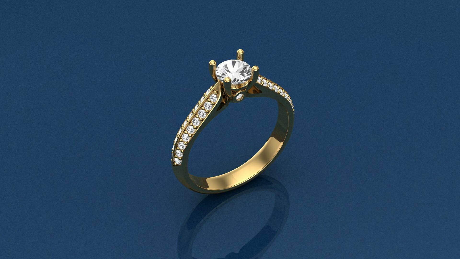 Single Stein schick Ring Ringe pandent Beste Schmuck Halsketten geben Versprechen Hochzeit Fisch Delphin 3D print model - Mito3D