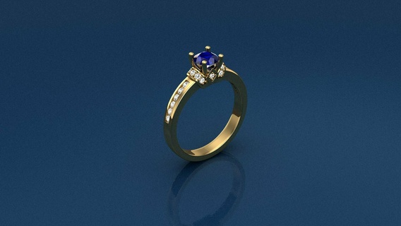 single stone ring 003 fancy rings man jewelry design best diamond engagement wedding gold good great printable precious fashion sapphire shining gem 3d print model - Mito3D