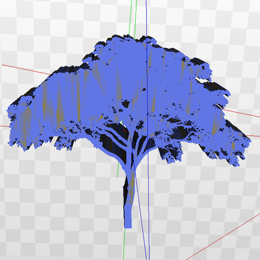 single tree 3D print model - Mito3D