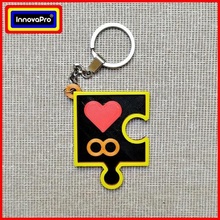 singo infinity puzzle keyring 4 piece keychain key ring from necklace pendant i said part parts puzzles infinite heart hearth love friendship valentine's day valentin 3d print model - Mito3D