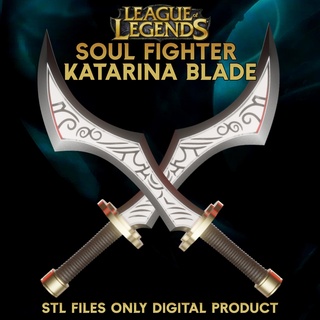 sinister blade katarina league legends wild rift lol sword dagger leagueoflegends champion bladed weapon character steel iron fantasy cosplay props art sharp games toys 3d print model - Mito3D
