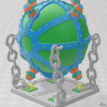 siniestro flotante esfera astartes terreno pasatiempo 3d print model - Mito3D