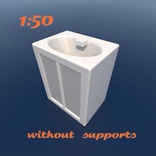 lavabo mimari ölçek diyorama model Chelle maket 1 50 rakamlar mobilya figürinler modeller banyo yıkama Salle bain tuvalet 3d print model - Mito3D