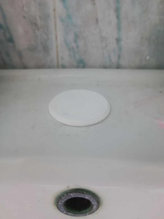 sink plug faucet bathroom kitchen porcelain 3d print model - Mito3D