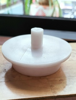 sink plug washbasin hood bung mushroom 3d print model - Mito3D