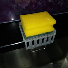 sink scouring sponge holder home scourer storage kitchen 3d print model - Mito3D