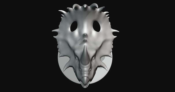 sinoceratops cabeza 3d impresión modelo 3d print model - Mito3D