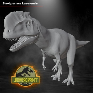 sinotyrannus kazuoensis toy dinosaur jurassic diorama 3d print model - Mito3D