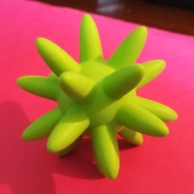 sinusoidal dodecahedron art plato platon solid star sinus math geometry 3d print model - Mito3D