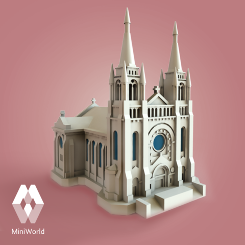 sioux falls-Kathedrale south dakota, usa Architektur 3D print model - Mito3D