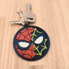 siperman - keychain jewelry spiderman marvel 3d printing milticolored 3d print model - Mito3D
