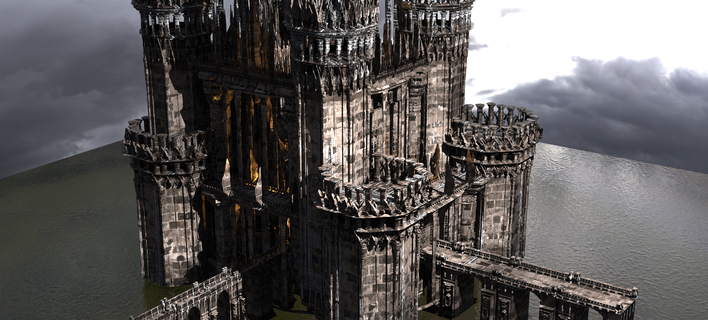 sir kay kastle fortress 2 city castle cathedral complex picoftheday history middle architectural kitbash fantasy kit tower church building bloodbourne 3d print model - Mito3D