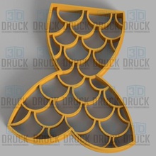 siren - cookie cutter home biscuit 3d print model - Mito3D