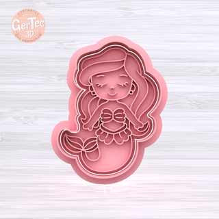 sirena taglierina francobollo biscotto foca massa biscotti freddo porcellana ceramica 3d print model - Mito3D