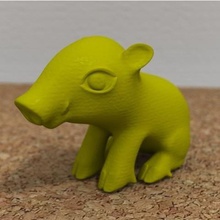 sitting boar various 3d printed wild 3d print model - Mito3D