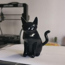 sitting cat animal decoration pet 3d print model - Mito3D