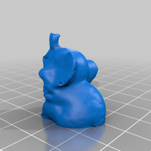 sentado elefante 3d escanear juego animal animales 3d print model - Mito3D