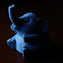 sitting elephant gadget 3d print model - Mito3D