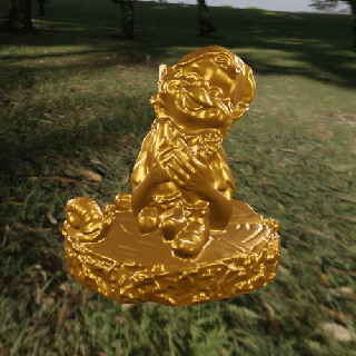 sitting elf wood magic magical gnome snail 3d print model - Mito3D