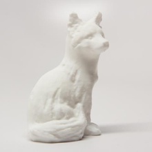 sentado fox arte 3d print model - Mito3D