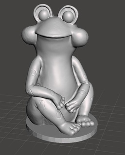 oturma kurbağa mutlu Çarşamba ev 3d print model - Mito3D