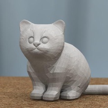 sentado gatinho livre vários 3d print model - Mito3D