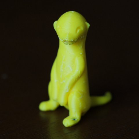 sitting meerkat game 3D print model - Mito3D