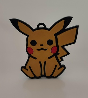 sentado Pikachu chave Pokémon pokebola anime Nintendo velozes livre presente 3d print model - Mito3D