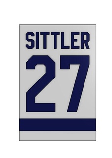 sittler maple leafs banner hockey toronto sign legend darryl 3d print model - Mito3D