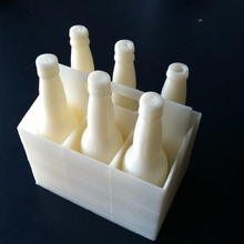 el paquete de seis los polímeros varios bicarbonato soda sixer la novedad botella cerveza 3d print model - Mito3D