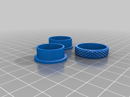 size8-knurledring Jewelry customized rings jewelry 3d print model - Mito3D
