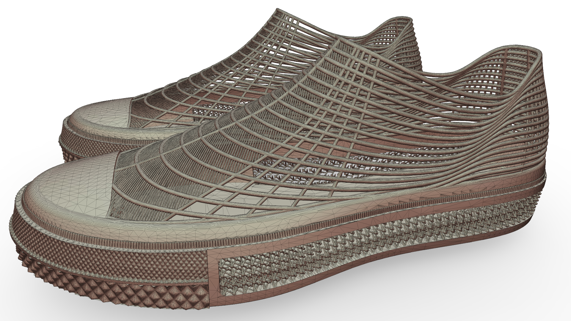 size 43 unisex converse 3d printed shoes 3D print model - Mito3D