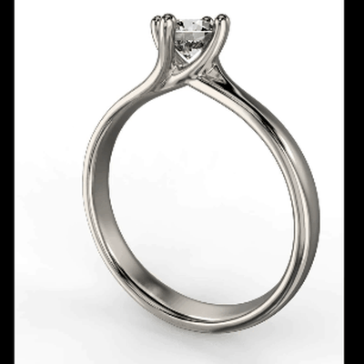 größen druckbar stl schmuck ring sol diamant 4mm 0 24ct 024ct prototyp entwickeln 3dprinted juwel drucken engagement klassisch liebe geheilt mädchen geschenk brillant frau 3d print model - Mito3D