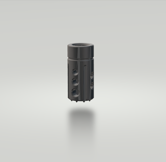 sjk muzzle brake airsoft tactical army gun firearm weapon flash hider attachment 3d print model - Mito3D