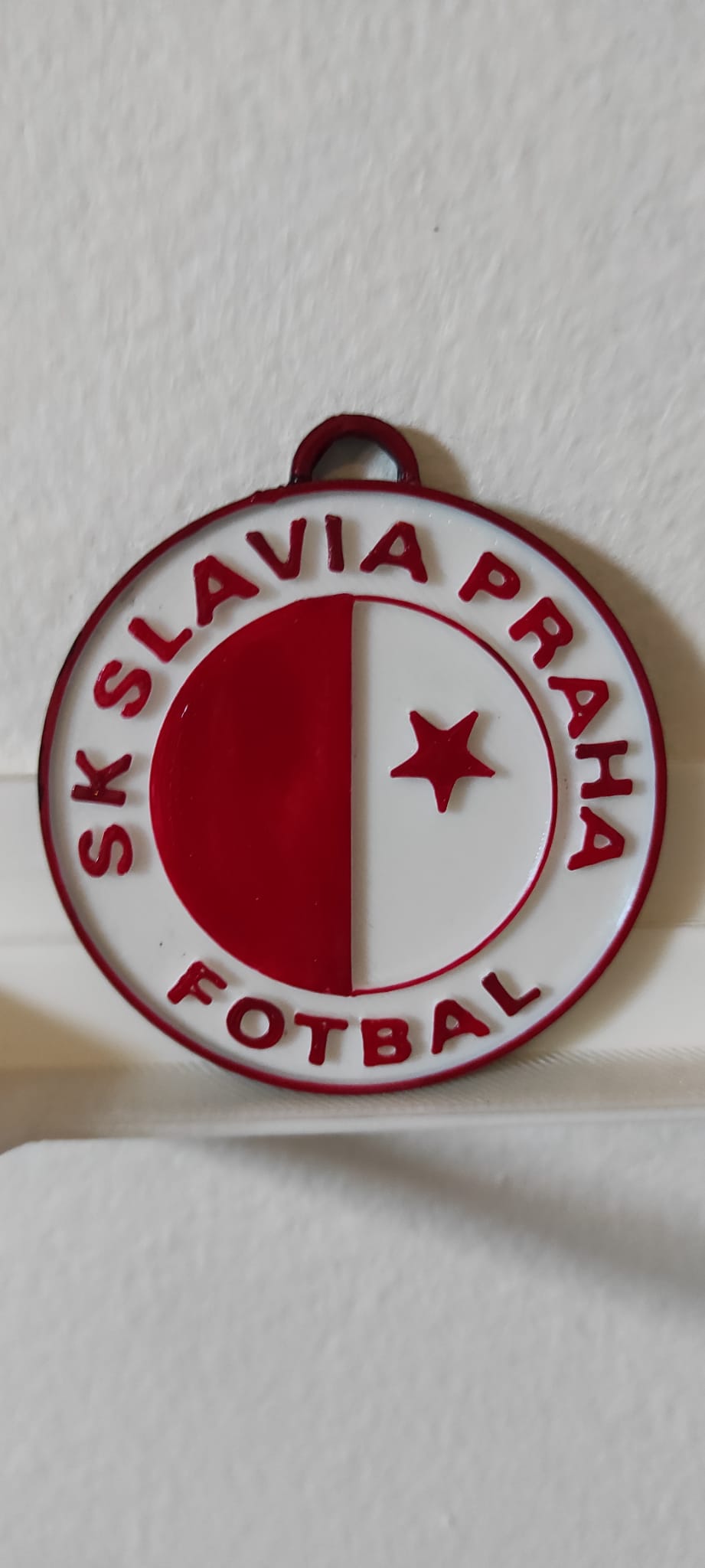 sk slavia Praha Fußball Schlüsselring 3D print model - Mito3D