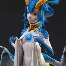 skadi dragenfelt anime girl dragon wings tail skadi