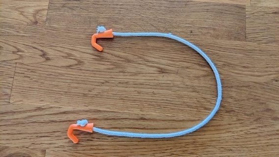 Skadis Haken elastisch Kabel Gummi Band Zuhause Haus Ikea Organisation Büro Schreibtisch 3d print model - Mito3D