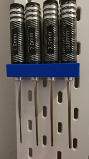 skadis allen screwdriver holder hex ikea pegboard tool holders boxes 3d print model - Mito3D