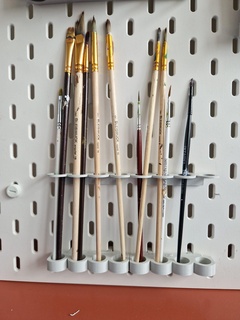 skadis pencil holders pencils brushes paint diy 3d print model - Mito3D