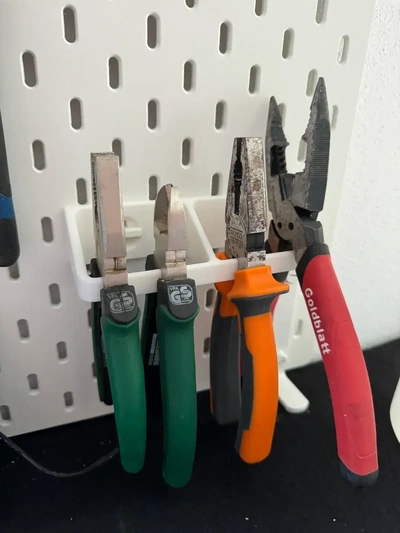 skadis pliers holder t-clips tools ikea 3d print model - Mito3D