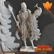 skanda oğul Shiva Tanrı savaş yeniden düzenleme 3d print model - Mito3D