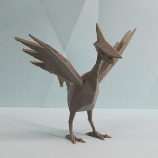 skarmory low poly pokemon low-poly lowpoly faceted gen 2 ii second generation figure pok mon 3d print model - Mito3D