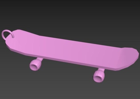 skate keychain 3d print model - Mito3D
