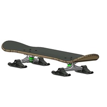 patim esqui substituir 56mm rodas neve skate sk8 snowlongboard 3d print model - Mito3D